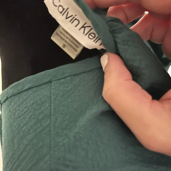 Calvin Klein Teal Midi Dress - Picture 4 of 4